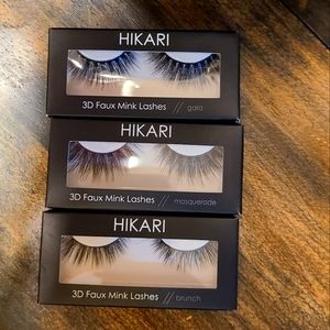 NEW 3pk Hikari cosmetics faux mink lashes